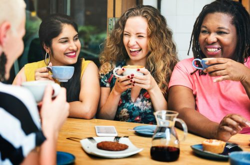 coffee shop with friends