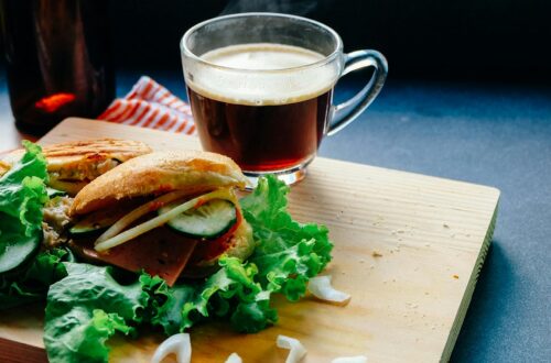 coffee and sandwich